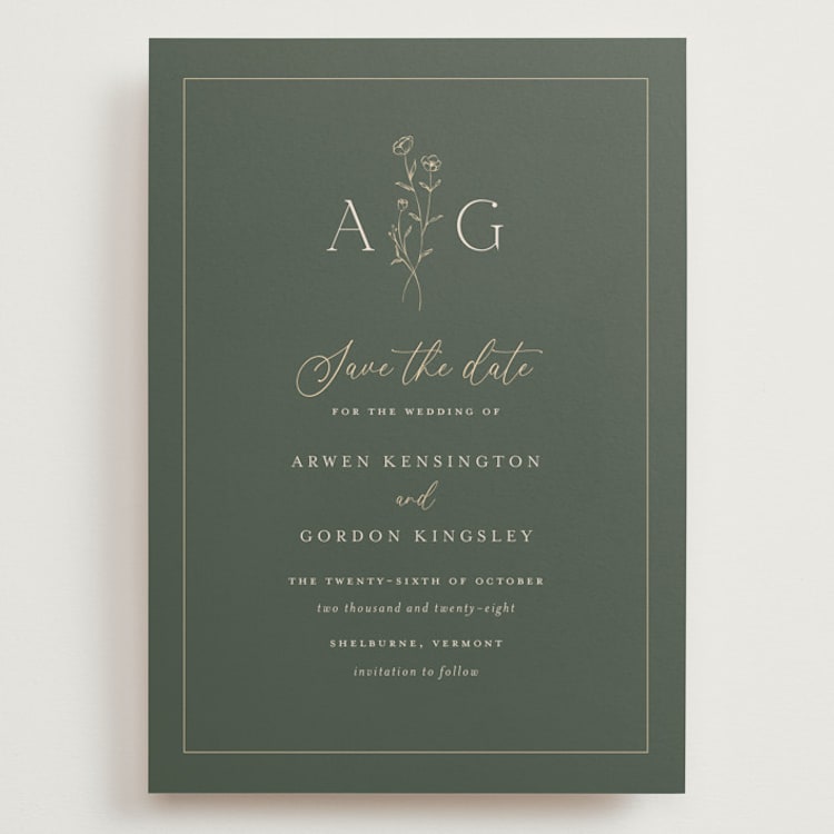 "Kouignette" - Save the Dates in Juniper by chocomocacino - Front