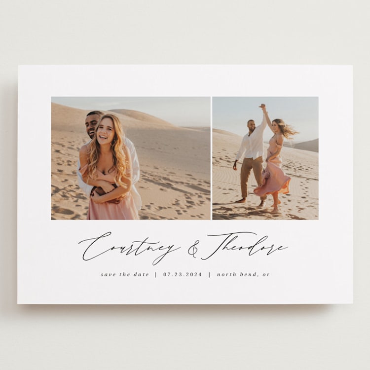 "Moments" - Save the Dates in Pearl by Paula Pecevich - Front