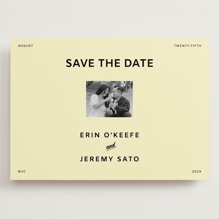 "Courthouse" - Save the Dates in Butter by Studio Suku - Front