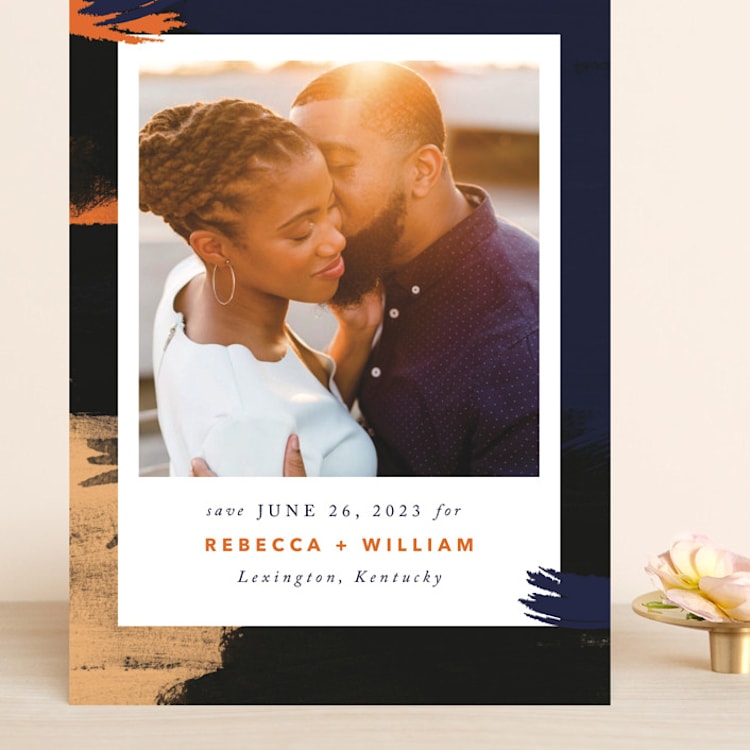 "Gallery Crush" - Save the Dates in Ocean by Kate Ross - Front