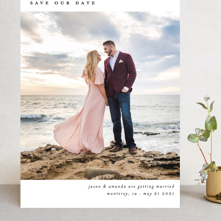 "Full Screen" - Save the Dates in Tuxedo by Liz Conley - Front