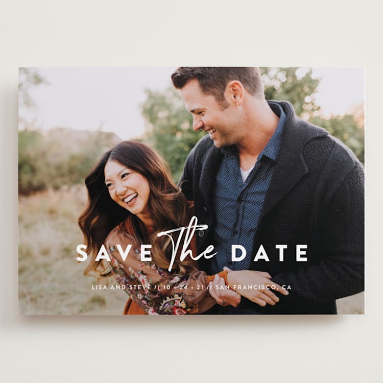 "Modern Classic" - Save the Dates in Porcelain by Chryssi Tsoupanarias - Front
