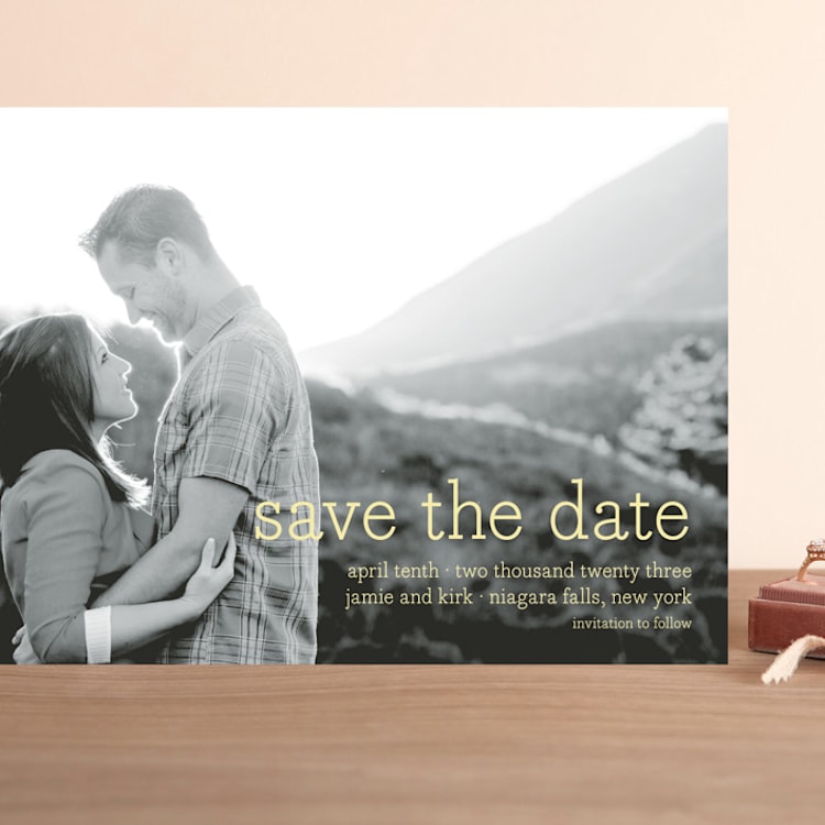 "Simply in Love" - Save the Dates in Pineapple by Annie Clark - Front