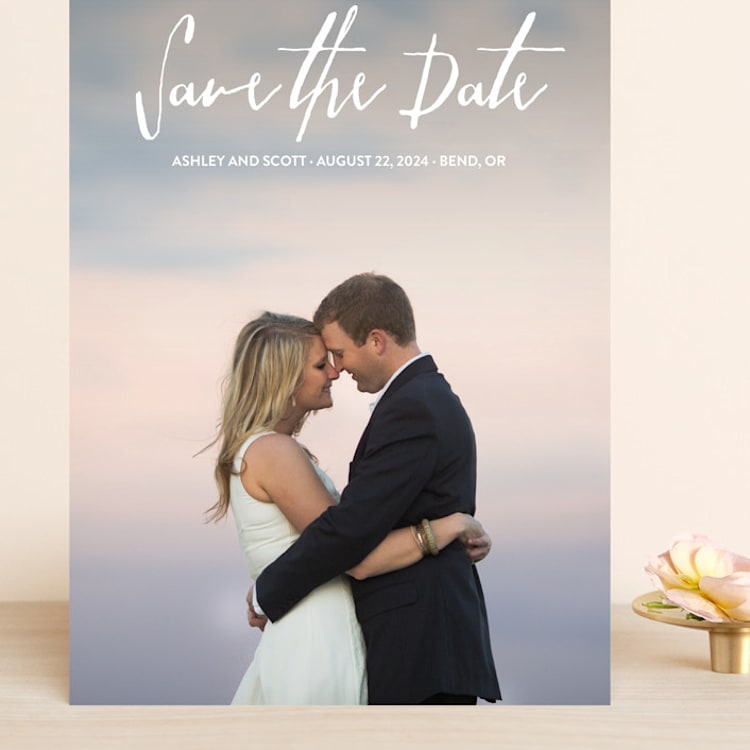 "Everlasting" - Save the Dates in Snow by Dennis Smith - Front