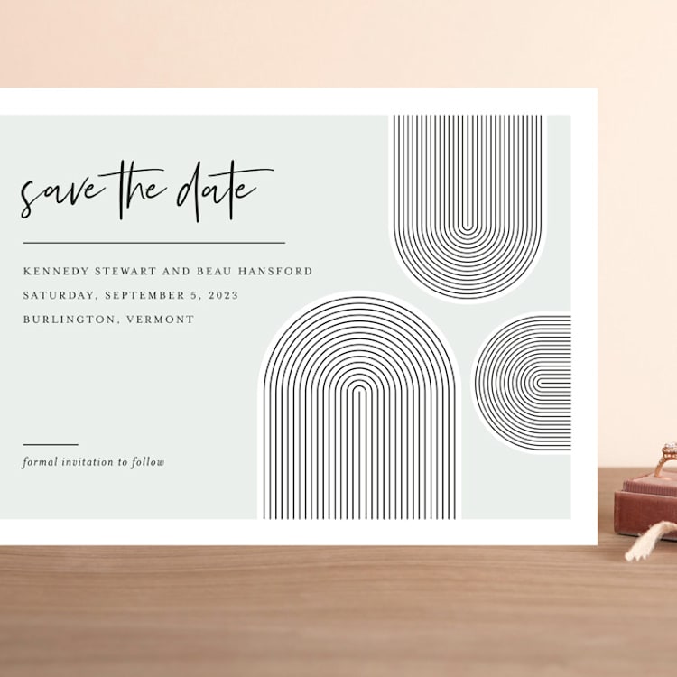 "Deco Do" - Save the Dates in Sky by Shari Margolin - Front