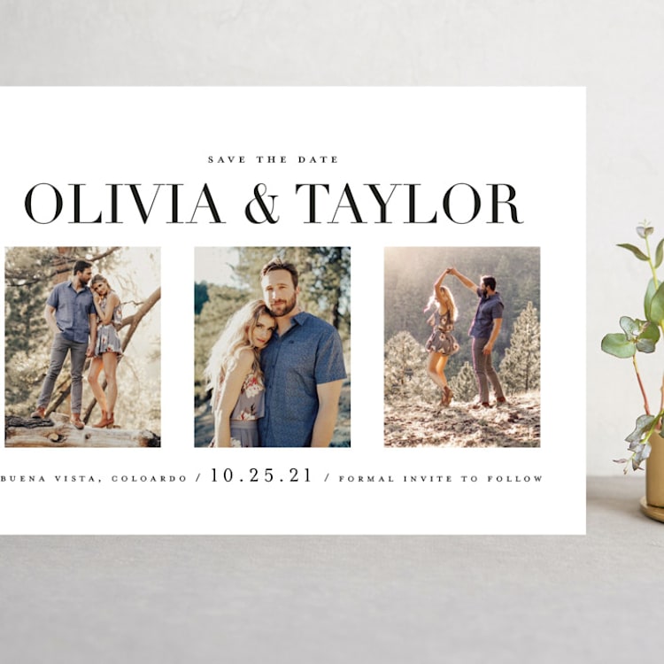 "always & forever" - Save the Dates in Moonstone by Brooke Chandler - Front