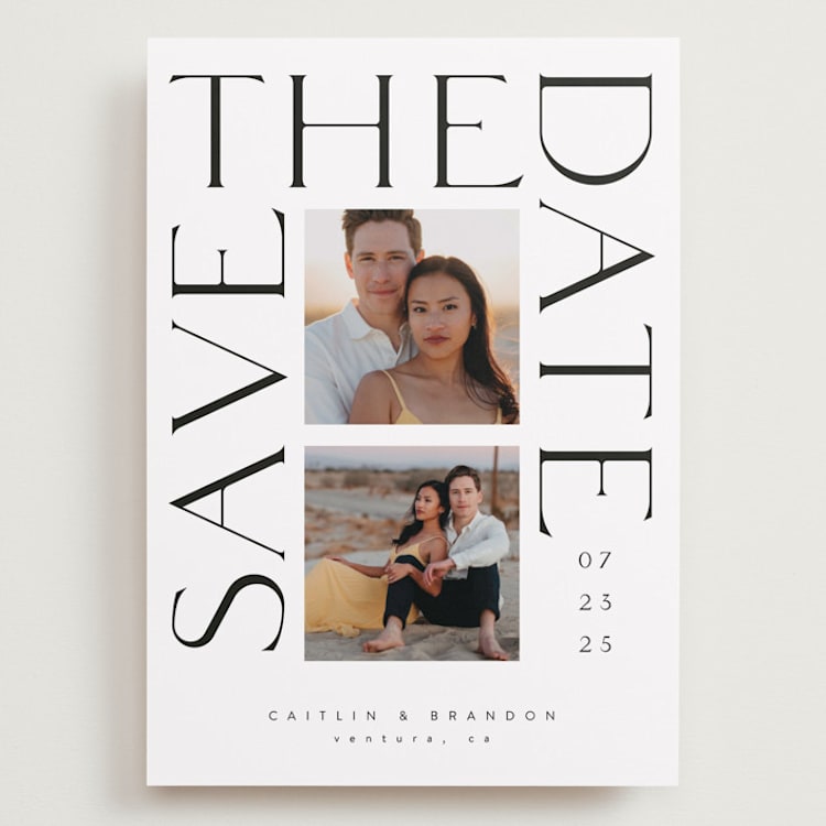 "Deux" - Save the Dates in Quartz by Catherine Culvenor - Front