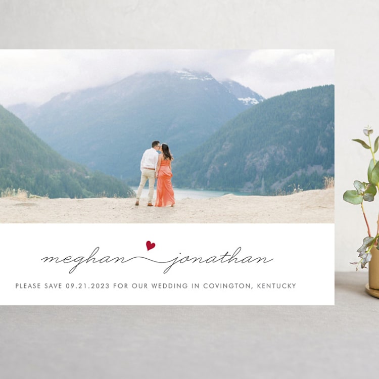 "Love Connection" - Save the Dates in Hot by Kim Dietrich Elam - Front