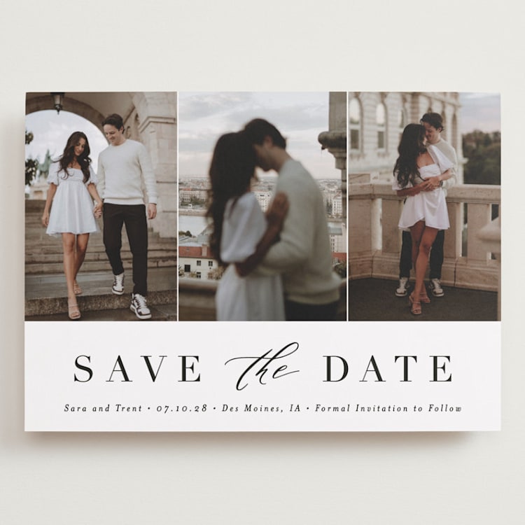 "Minimal Elegance" - Save the Dates in Eclipse by Andrea Cernin - Front