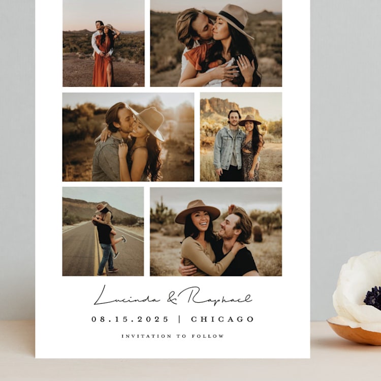 "Photo Album" - Save the Dates in Caviar by Juliana Zimmermann - Front