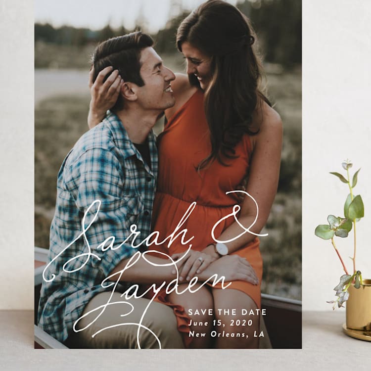 "Name Love" - Save the Dates in Snow by Dennis Smith - Front