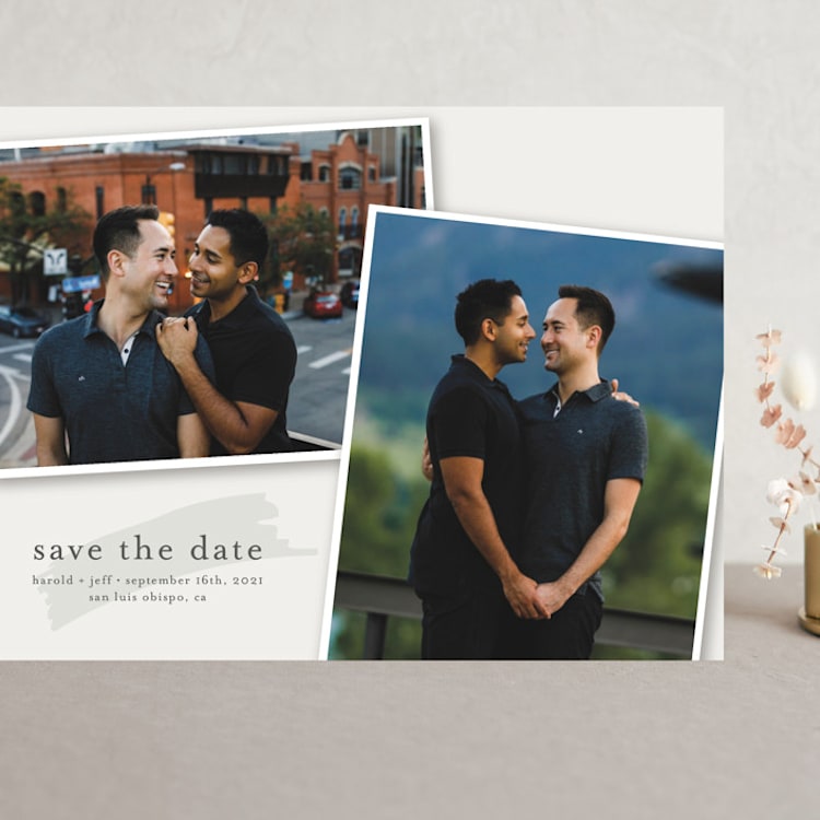 "Photo Spread" - Save the Dates in Mist by Olivia Goree - Front