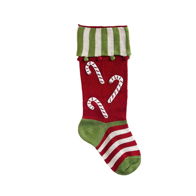 "Candy Cane Stocking" - Stockings in red by Melange Collection