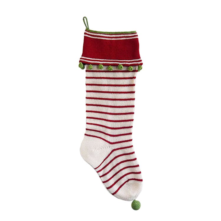 "Thin Stripe Stocking" - Stockings in natural by Melange Collection