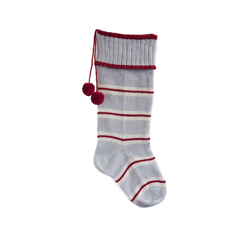"Grey Thin Striped Stocking" - Stockings in gray by Melange Collection