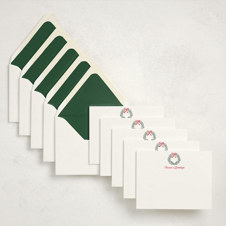 "Season's Greetings (set of 10)" - Stationery Set in Cheer by Petra Kern