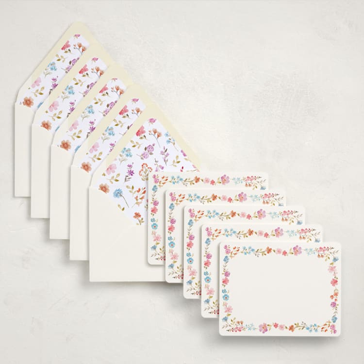 "Everlasting Romance (set of 10)" - Stationery Set in Meadow by Petra Kern