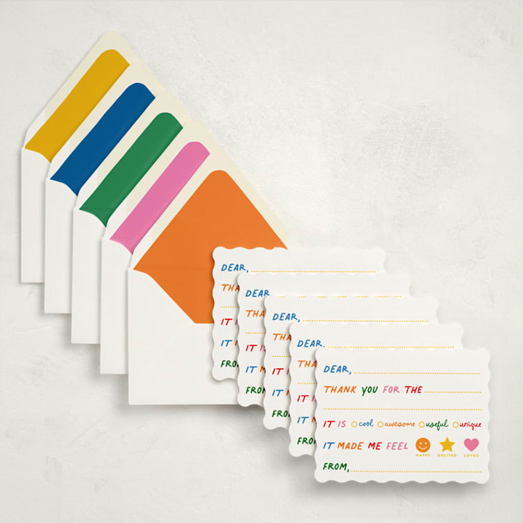 "Fill-in-the-Fun (set of 10)" - Stationery Set in Multi by Minted