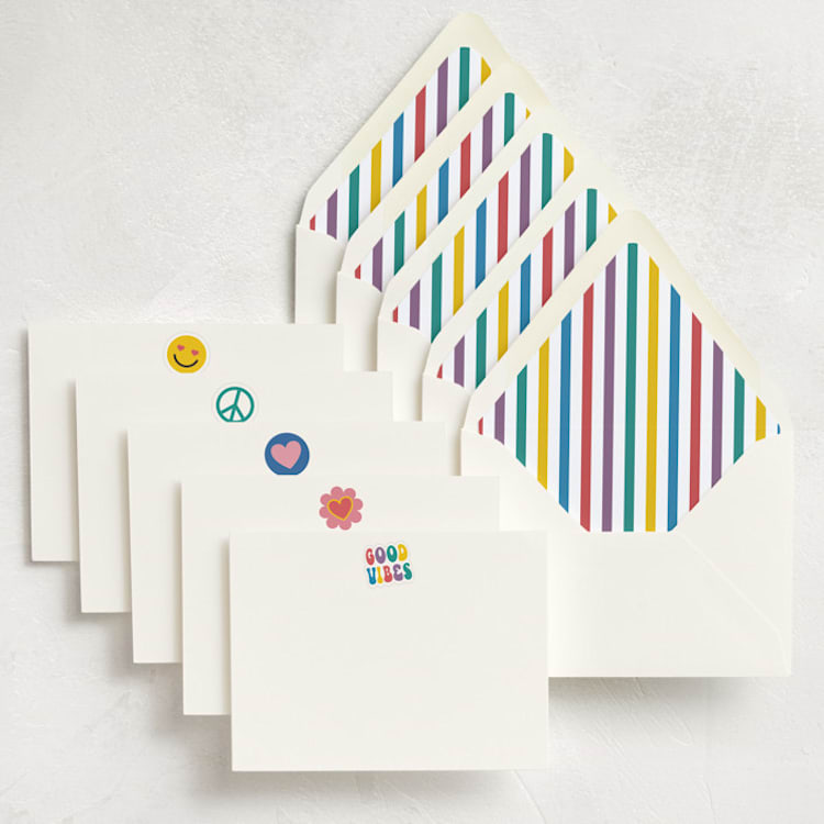 "In my book (set of 10)" - Stationery Set in Multi by Annie Holmquist