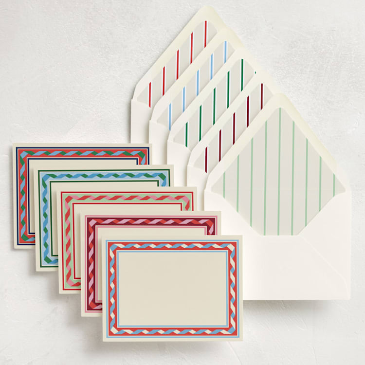 "Sonetto (set of 10)" - Stationery Set in Multi by Pati Cascino