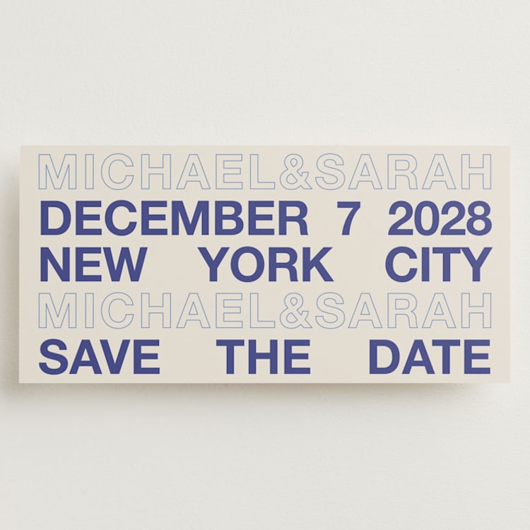 "Be There or Be Square - Save The Date" - Save the Dates in Cream by Cleghorn Creative - Front