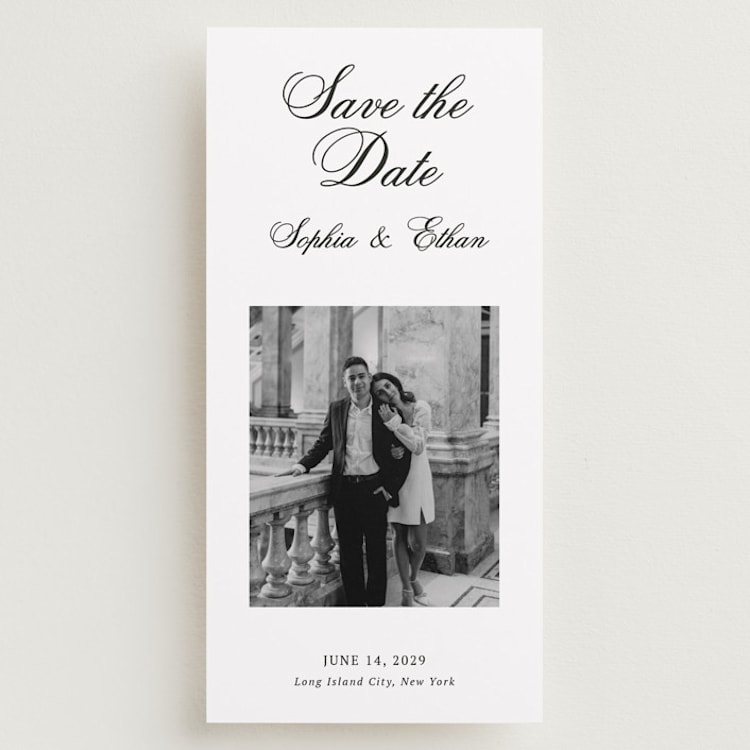 "Chic Union" - Save the Dates in Mystic Raven by Cass Loh - Front