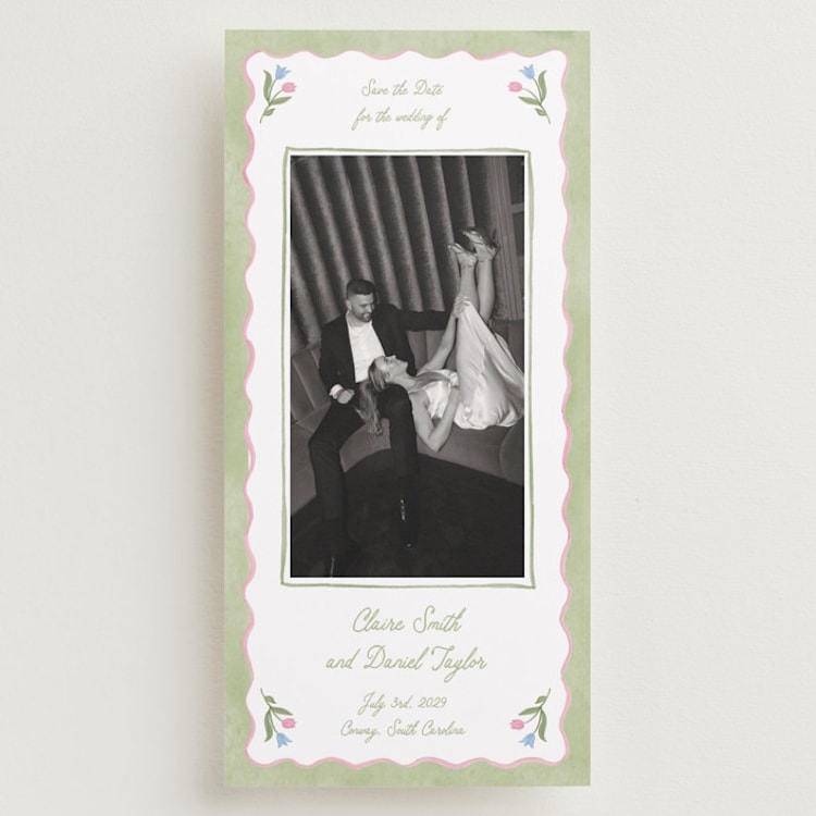 "Folk Garden" - Save the Dates in Garden by Creo Study - Front