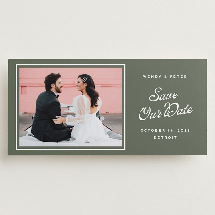 "Penumbra" - Save the Dates in Garden by Snow and Ivy - Front