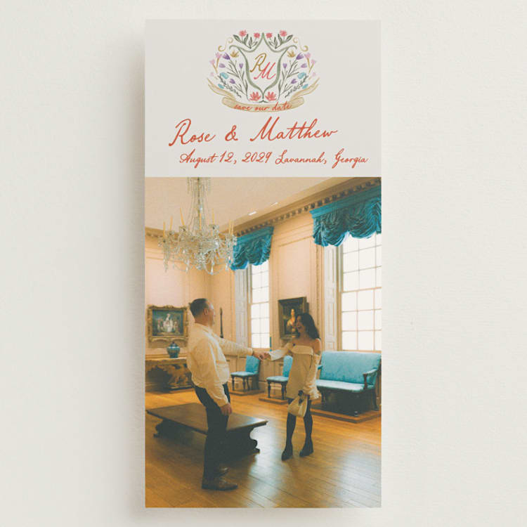 "Chantilly" - Save the Dates in Lipstick by Maja Cunningham - Front