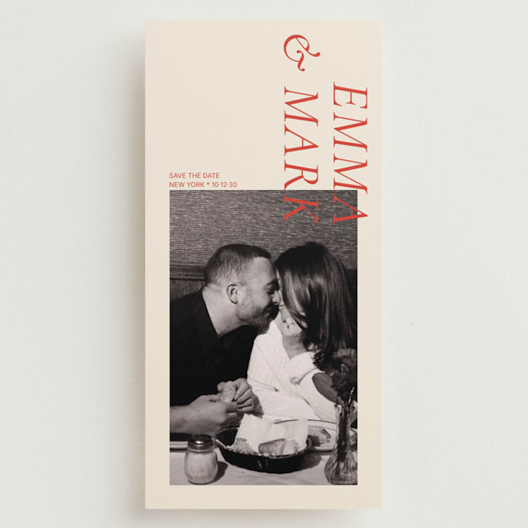 "Editorial Moment" - Save the Dates in Pomodoro by Hattie and Jane - Front