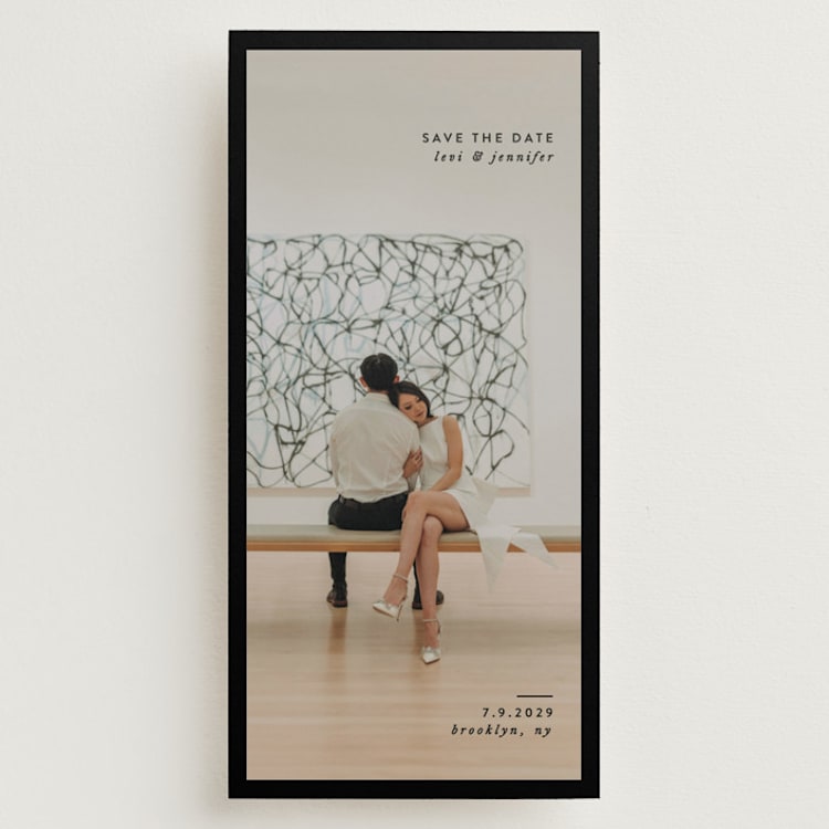 "Archival Border" - Save the Dates in Coal by Jackie Crawford - Front