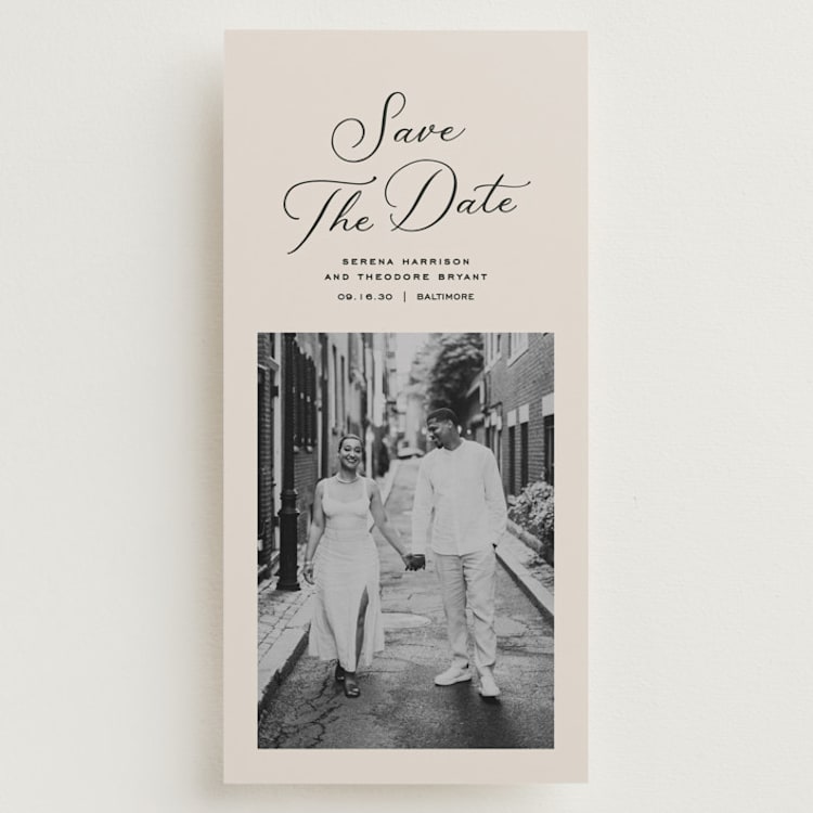 "Dance" - Save the Dates in Vanilla by Lea Delaveris - Front