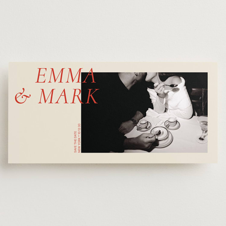 "Editorial Moment" - Save the Dates in Pomodoro by Hattie and Jane - Front