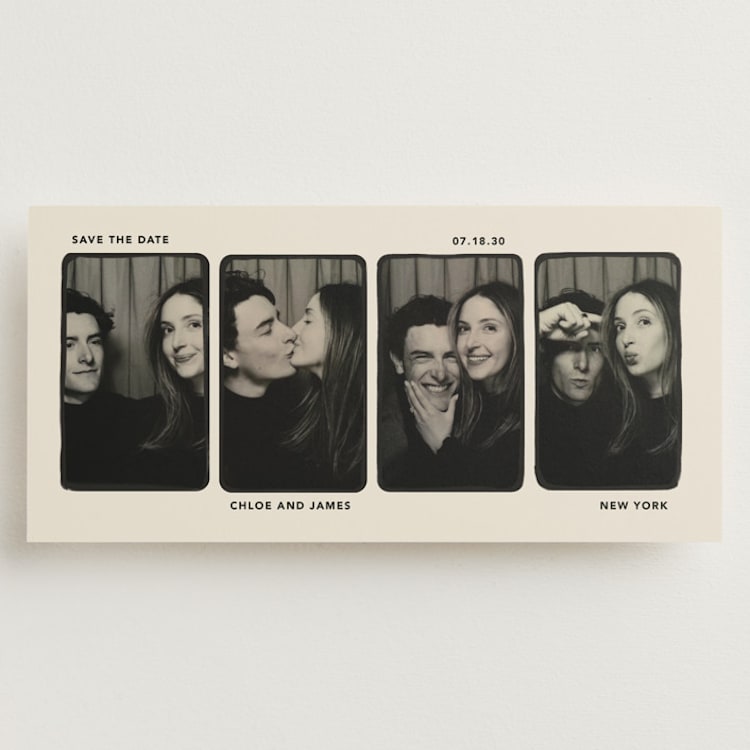 "Vintage frames" - Save the Dates in Latte by Creo Study - Front