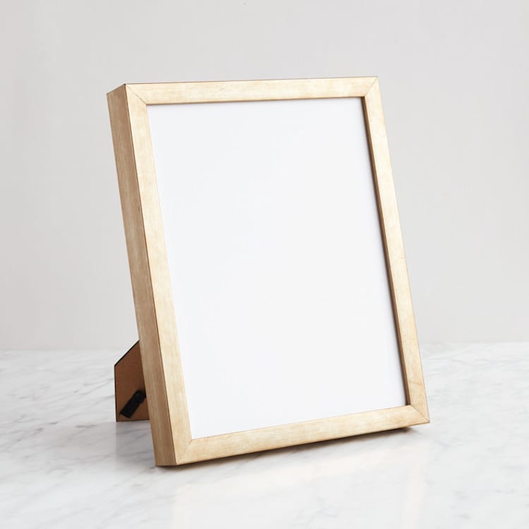 "Gold 8x10" - Standing Frame in brass gold by Minted - Front