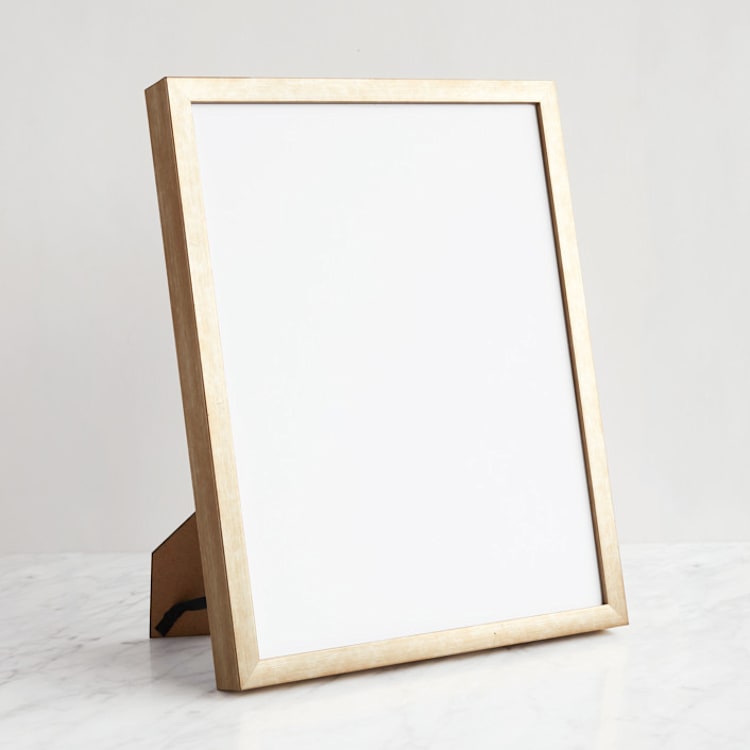 "Gold 11x14" - Standing Frame in brass gold by Minted - Front