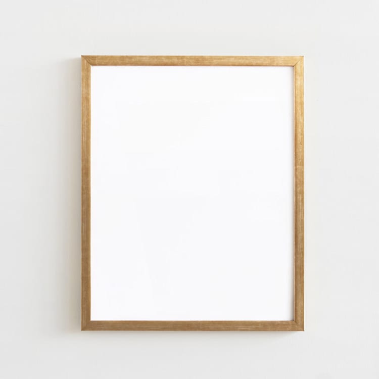 "Gold 16x20" - Standing Frame in brass gold by Minted - Front