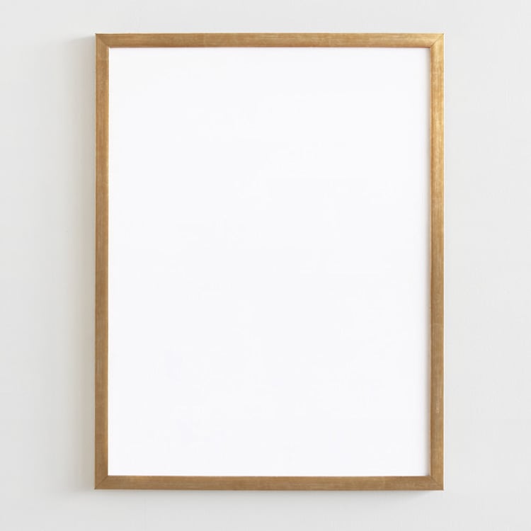 "Gold 18x24" - Standing Frame in brass gold by Minted - Front