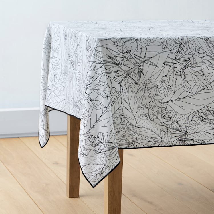 "Fallen Leaves" - Tablecloth in Silk by Catilustre - Tablecloth