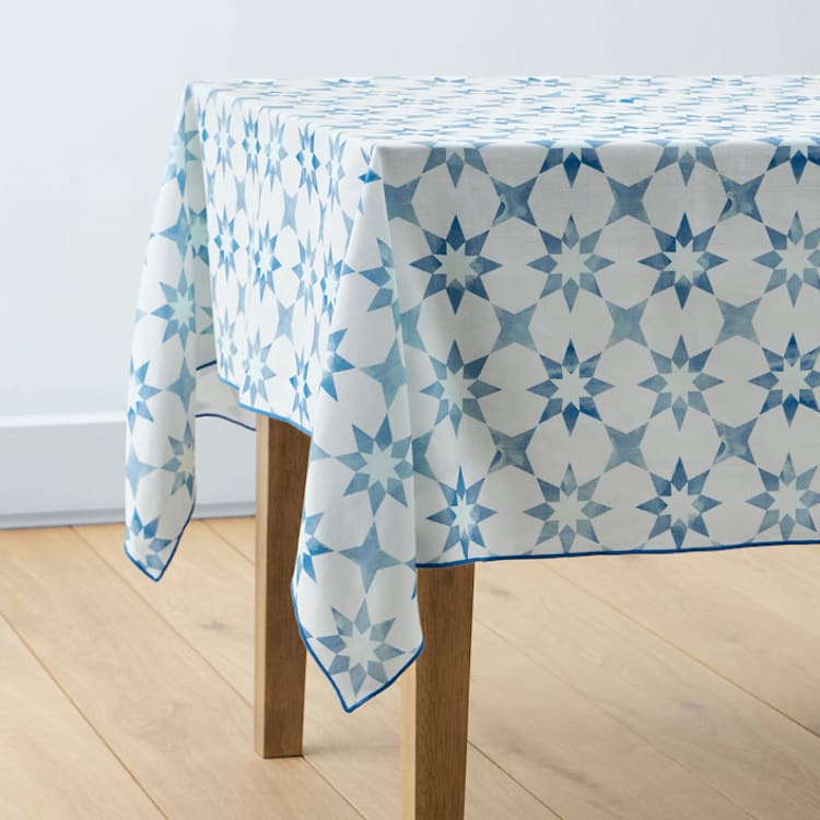 "Farmhouse" - Tablecloth in Classic by Julie Hebert - Tablecloth