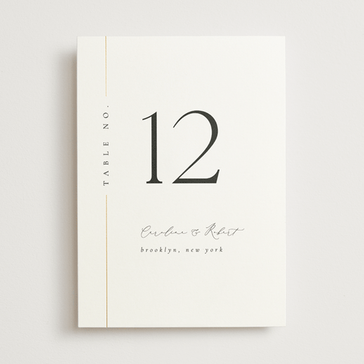 "London" - Table Numbers in Classic by Kelly Schmidt - Front