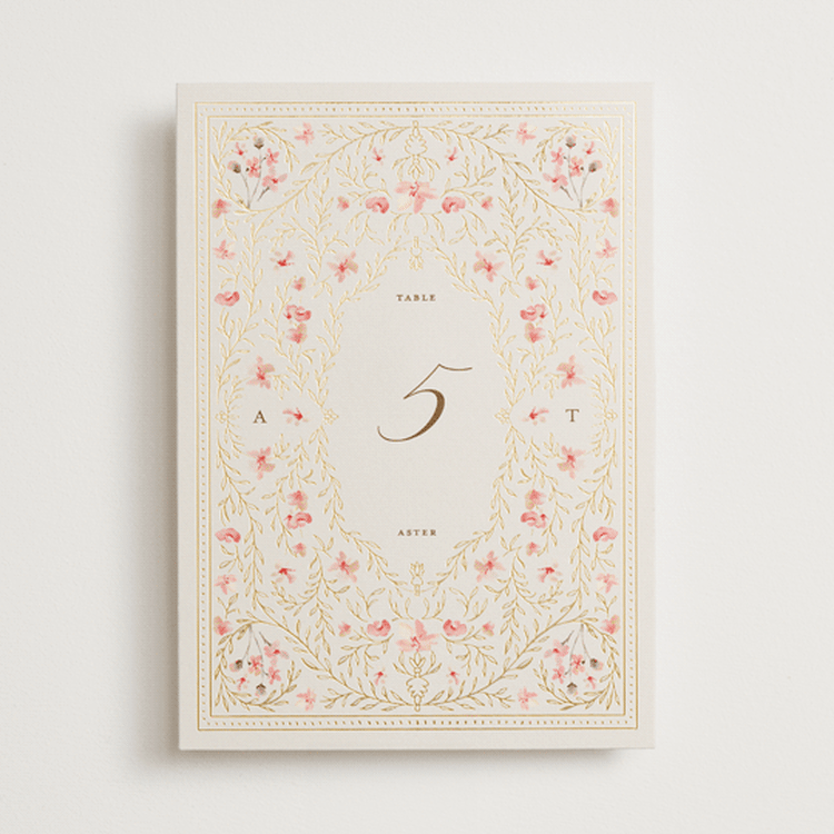"Victorian" - Table Numbers in Versailles by Claudia Orengo - Front