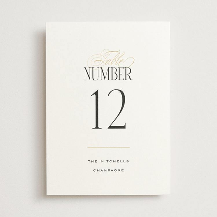 "Unite" - Table Numbers in Opal by Leah Bisch - Front
