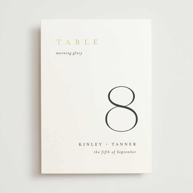 "Wildflower" - Table Numbers in Cotton by Jennifer Postorino - Front