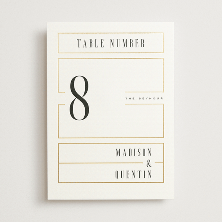 "Documentary" - Table Numbers in Lily by Heather Schertzer - Front