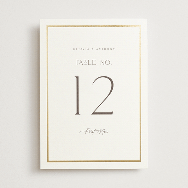 "Regal" - Table Numbers in Porcelain by Nicole Walsh - Front