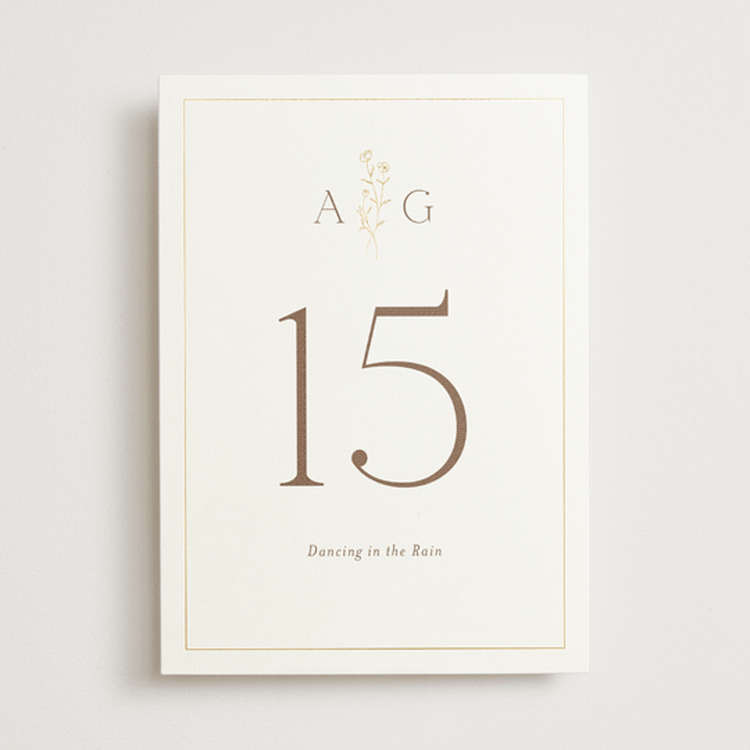 "Kouignette" - Table Numbers in Chiffon by chocomocacino - Front