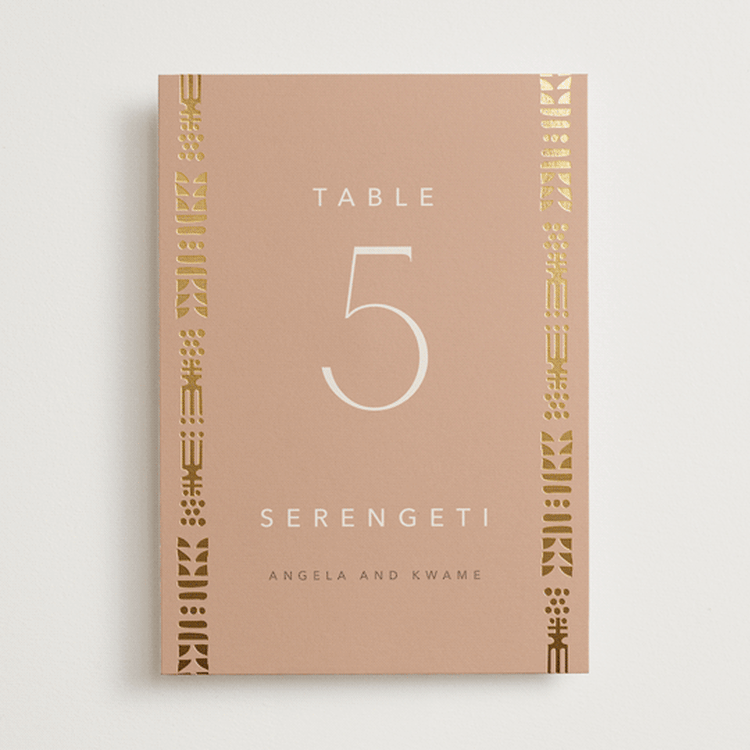 "Cultured Element" - Table Numbers in Sahara by David Michuki - Front