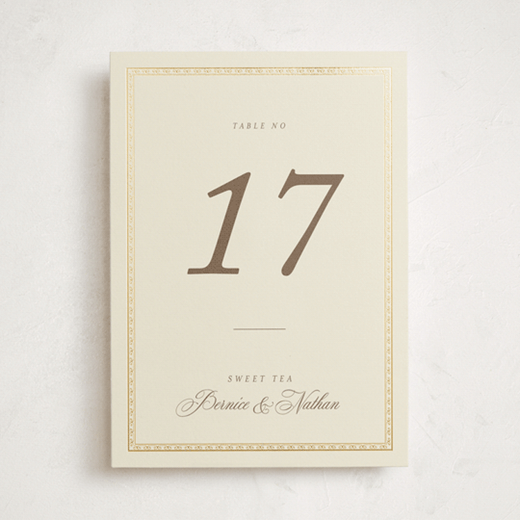 "Ahlum" - Table Numbers in Champagne by Deynaaz Daraei - Front