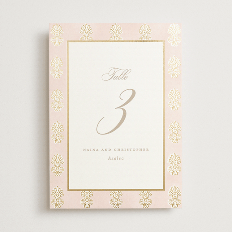 "Amalgamation" - Table Numbers in Shubh by Creo Study - Front